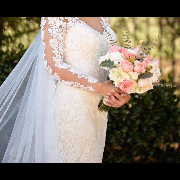 Pronovias Wedding dress + veil - Picture 7 of 8